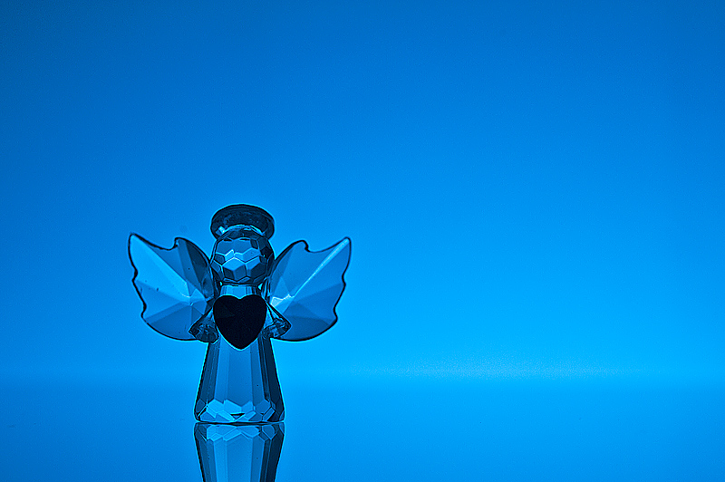 My guardian angel in blue