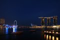 The night lights begin to glow