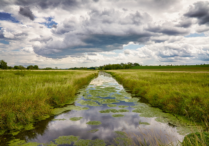 Creek Under Clouds