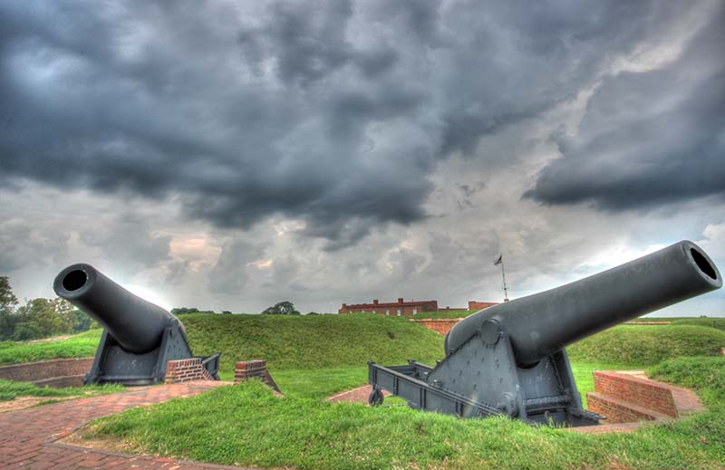 Cannons at Fort McHenry