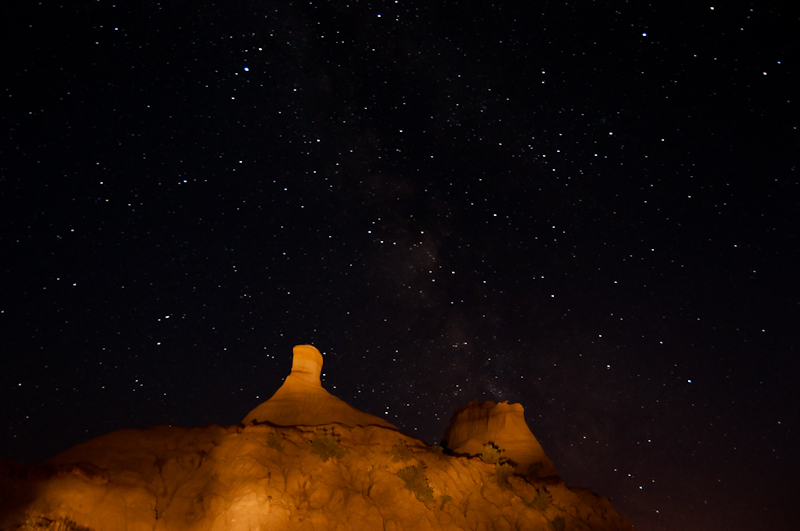 Hoodoos under the Milky Way