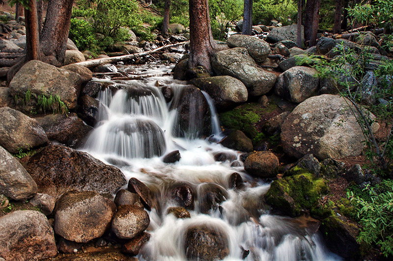 Cool water from snow melt