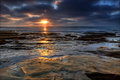 Coastal sunset