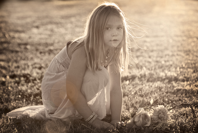 Flower Girl in Sunlight