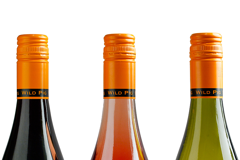 The three pigs: Red, Ros&eacute; and White