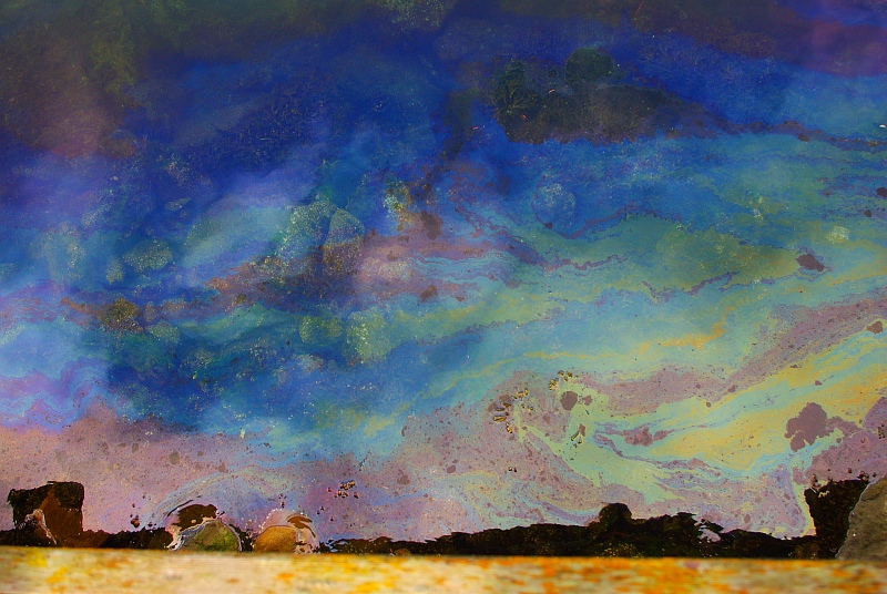 oil and water