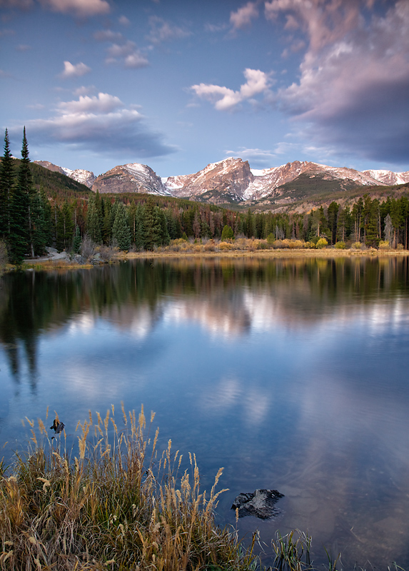Sprague Lake before sunrise