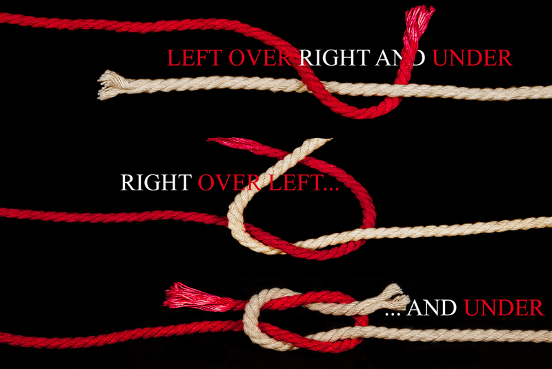 How to tie a Square (Reef) knot