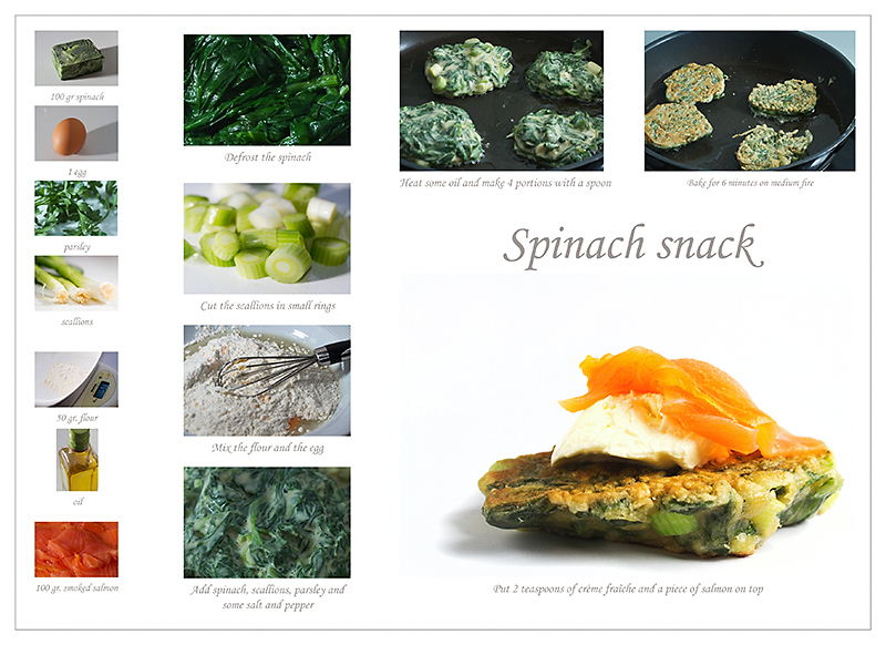 Spinach snack