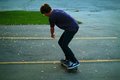 Behind the skater