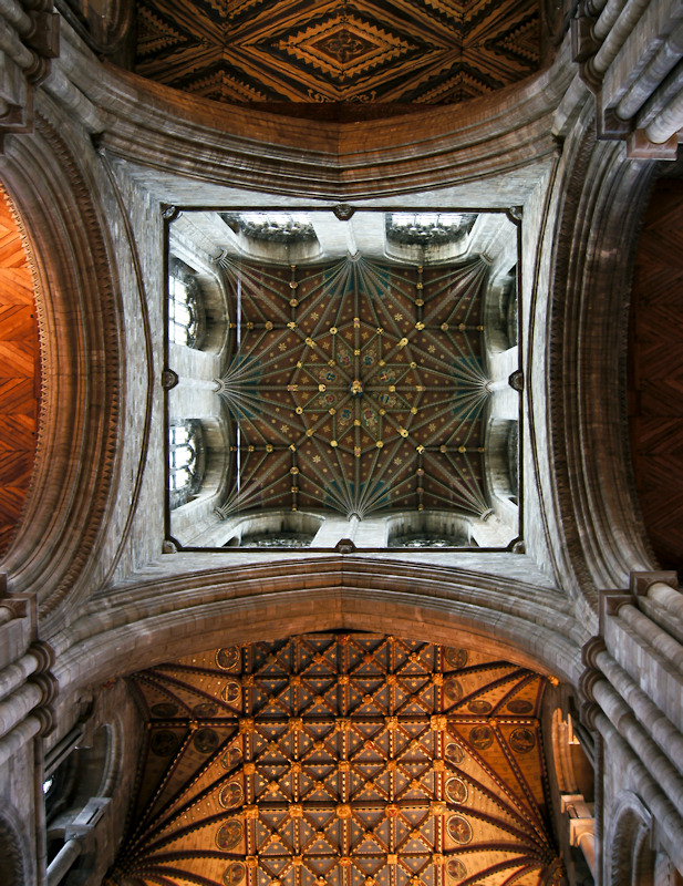 Between the transepts