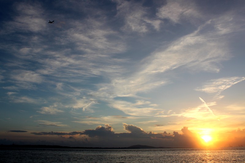 Sunrise at Changi beach 