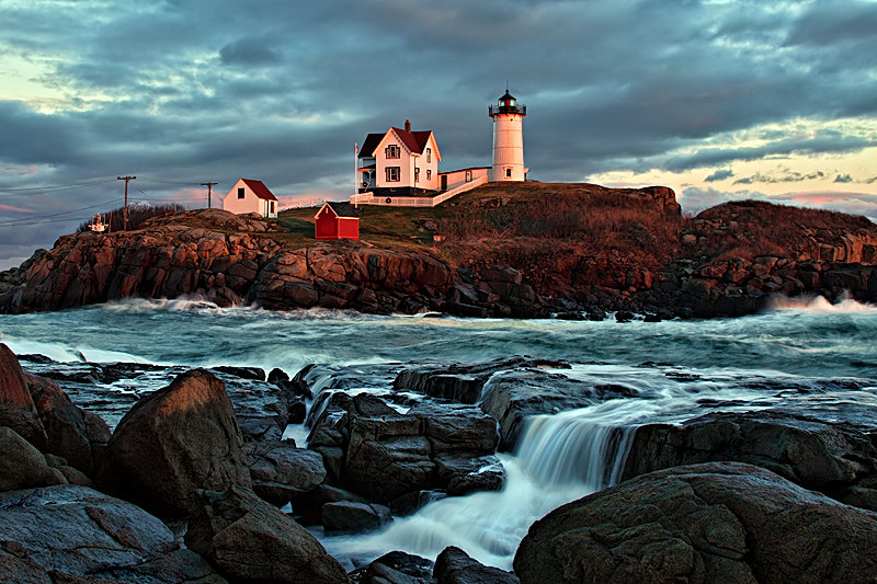 Sunset at Nubble Light