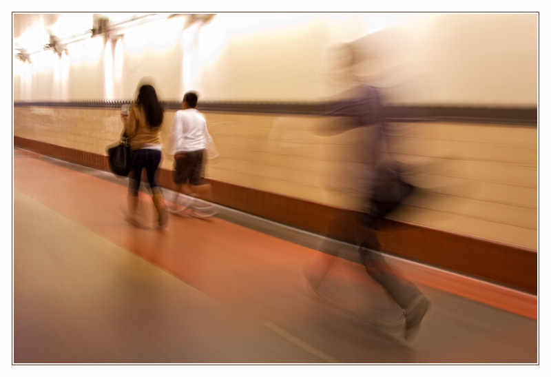 In a hurry
