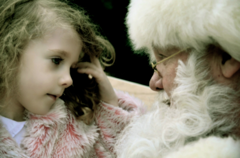 Child and Santa