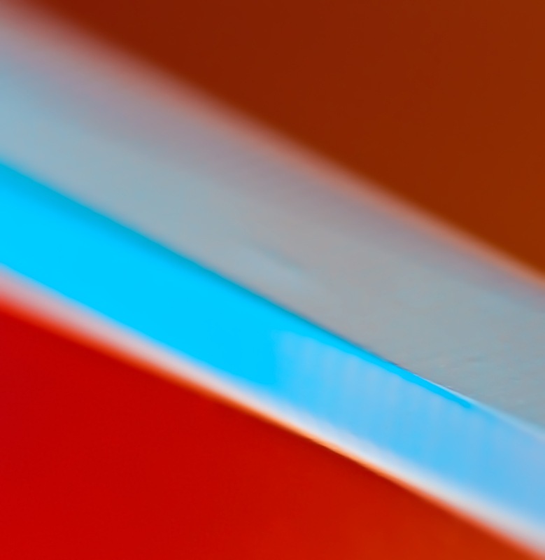 Glass Edge on Red