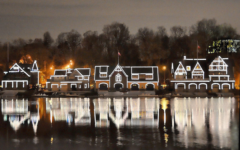 Boat House Row After Dark
