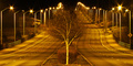 After the party... the streets were barren