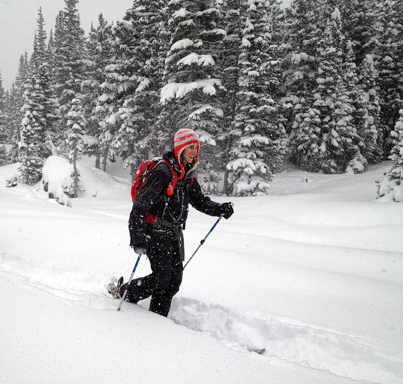 Just glide through the snow, Joe.