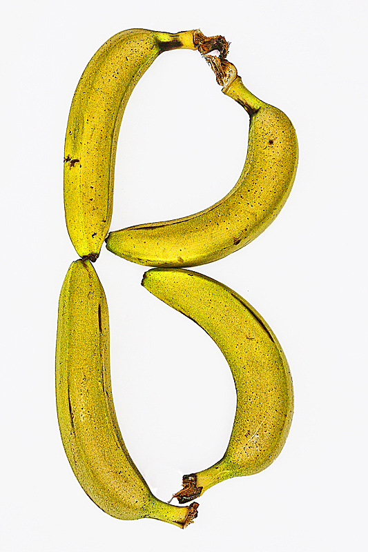 B for banana