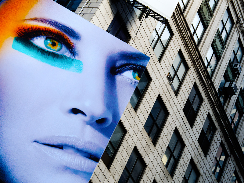 Blue Girl Billboard