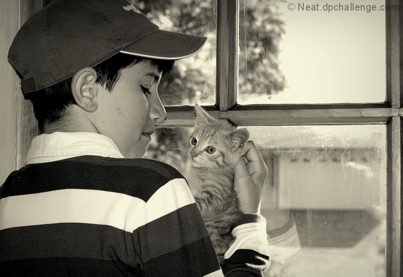 He loves his new Kitty