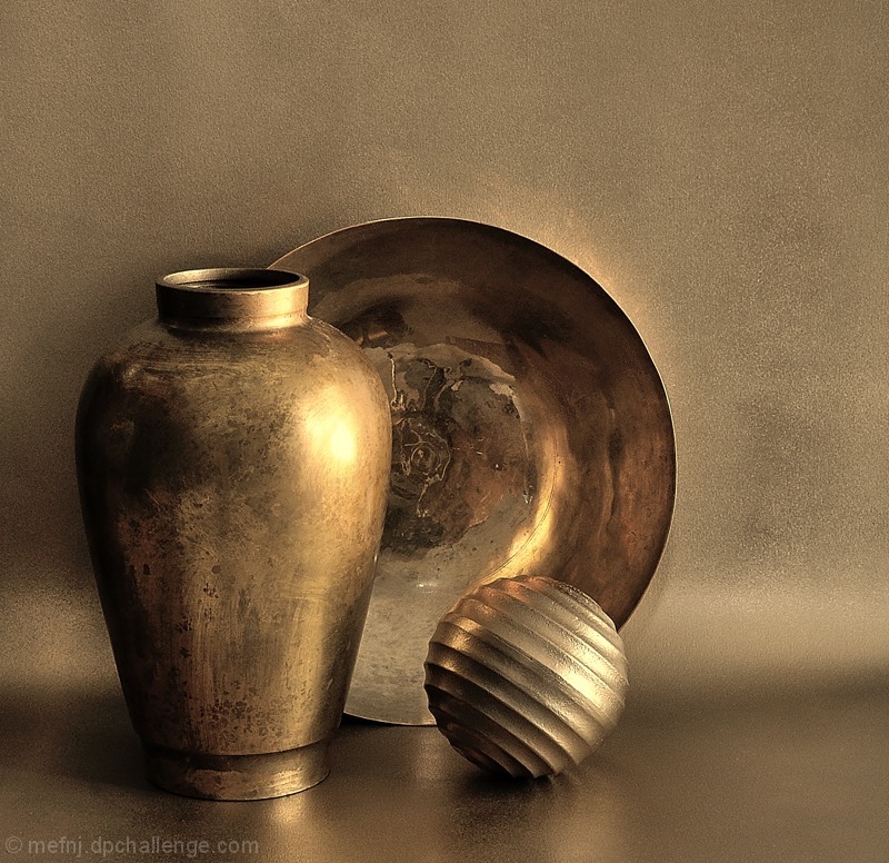 Monotonic Still Life In Late Afternoon Light