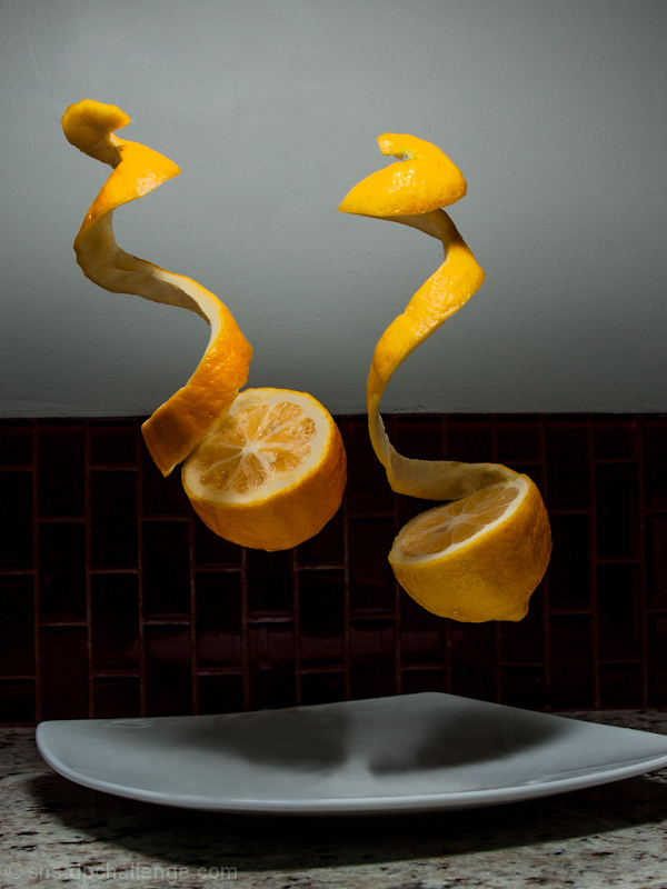levitating lemon