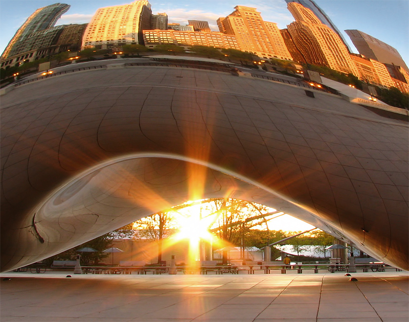 Sunrise at Cloud Gate