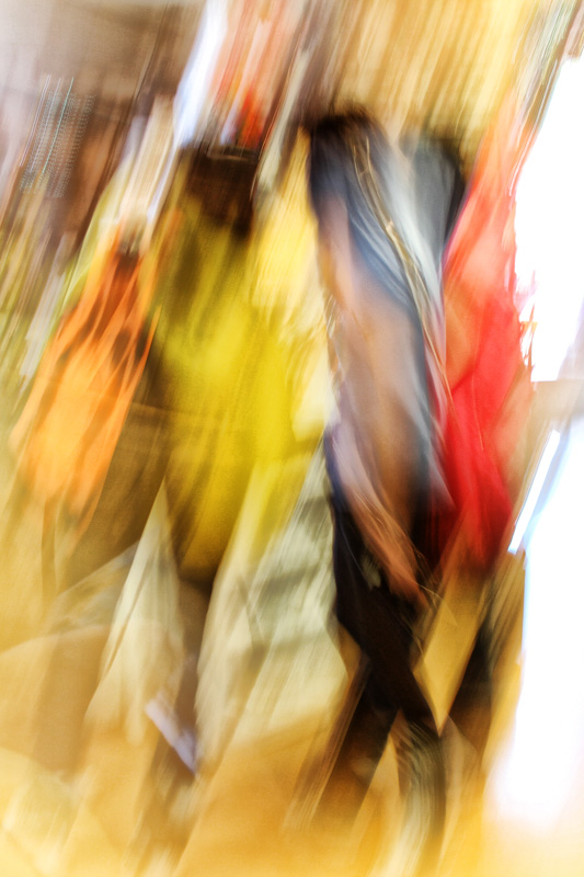 Three girls shopping