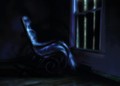 Forlorn, she waits...