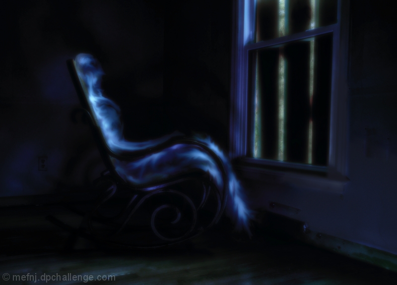 Forlorn, she waits...