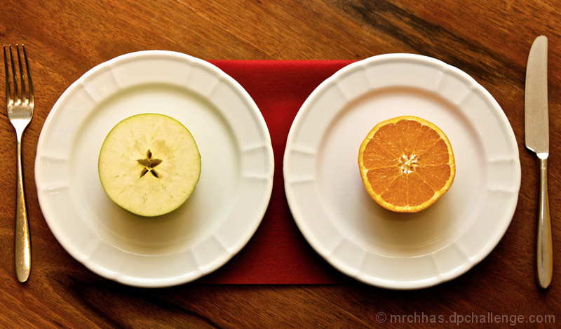 Symmetry: like comparing Apples and Oranges