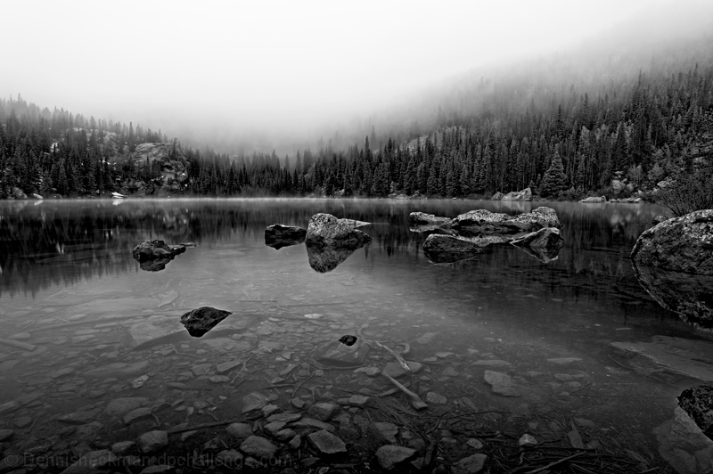 Foggy day at Bear Lake