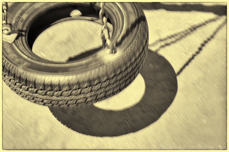 Oh, to be a kid on a tire swing again