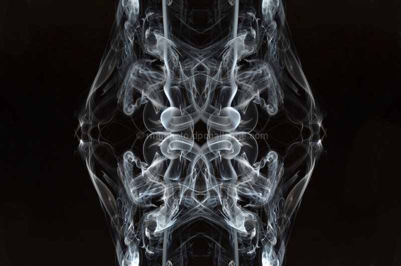 Mirrored Smoke Abstract