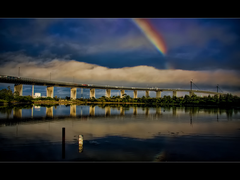 Rainbow Over The Westgate Bridge