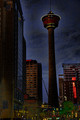 Calgary Tower at night