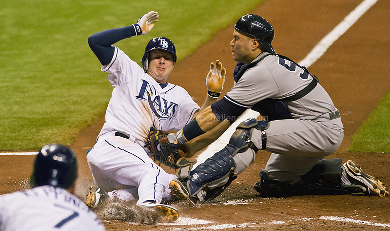 Play at the Plate (Rays/Yankees): What do You Think, Was He Safe or Out?