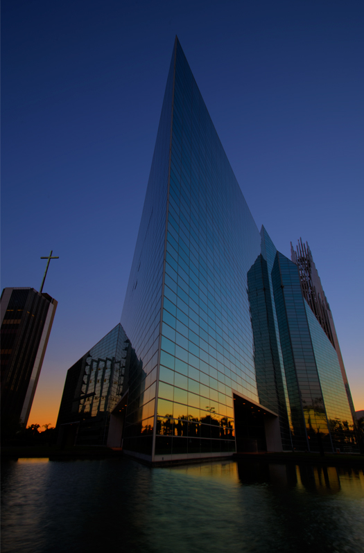 The Crystal Cathedral at Sunset