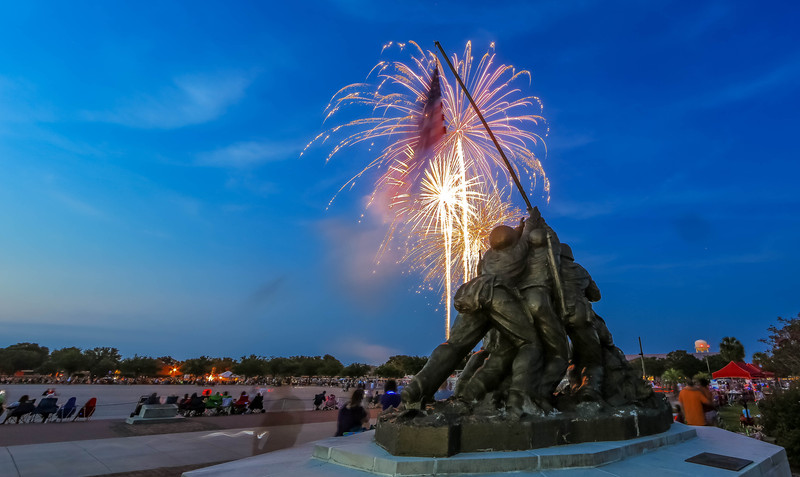 Celebrating Independence Marine Corps style
