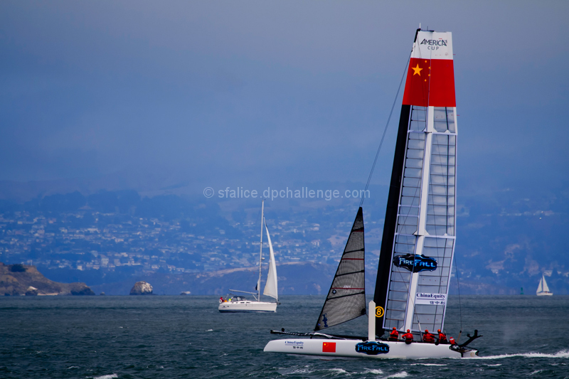Practice run at the America's Cup