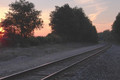 Tracks at Sunrise