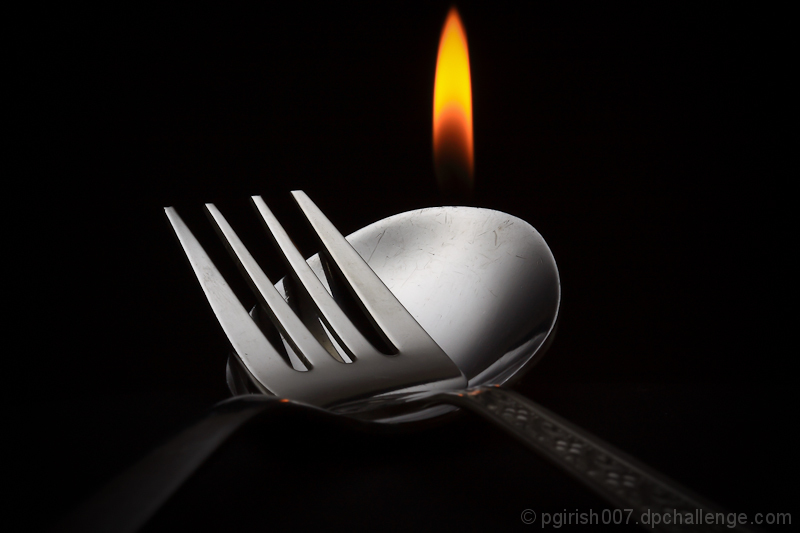 Candlelit Spoon and friendly fork!