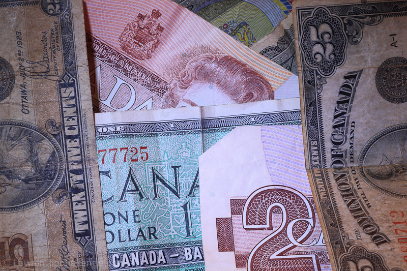 Canadian Bills made into Coin