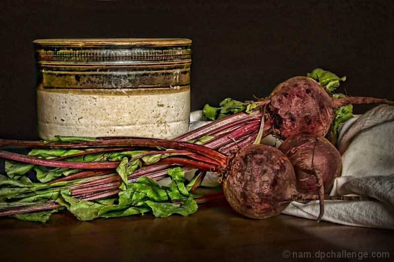 Still Life with Crock and Beets