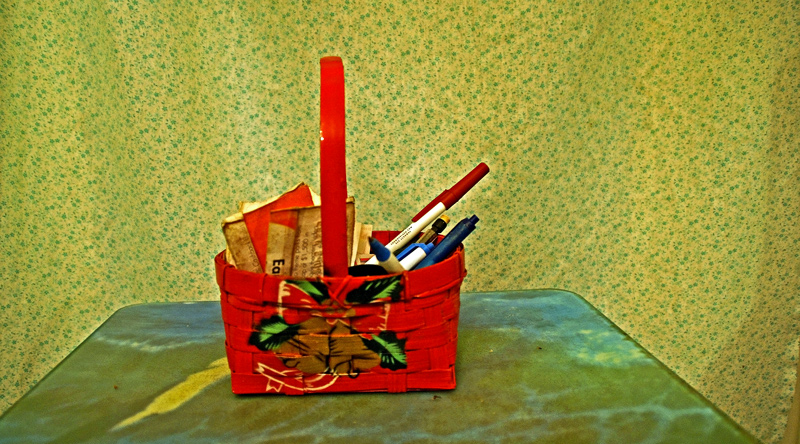 Basket for Writing Implements