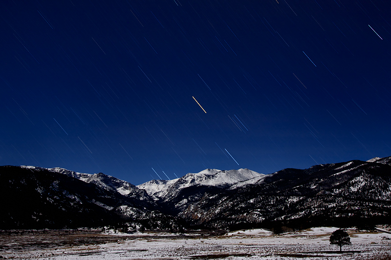 Orion setting on Stones Peak