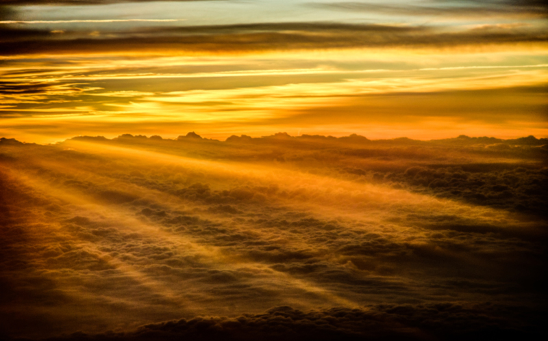 Sunrise at 30,000 feet