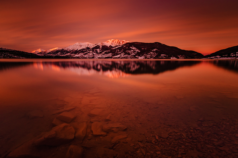 The pleasure of a beautiful sunset